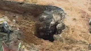Sinkhole opens in endzone of Tennessee college football stadium