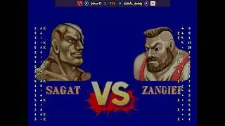 Street Fighter II' - Champion Edition - 🇹🇹 joker43(B) vs 🇰🇷 kidult_daddy(A) | Fightcade