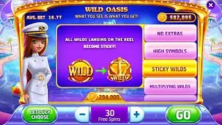 Slotomania Lucy's Cruise 30 Sticky Wild Free Spins!