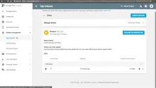 Google play console bug found UI issue