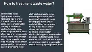 easy operate tannery waste water treatment  pressure filter