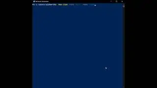 Create folder with powershell