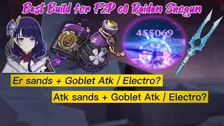 F2P Raiden Shogun Build Comparison with R5 the catch and various build