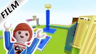 JULIAN REAGIERT AUF DEN WASSERPARK VON KAAN BEI MINECRAFT!  Playmobil Film Deutsch - Familie Vogel