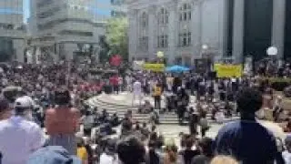 Thousands rally for social justice in Oakland