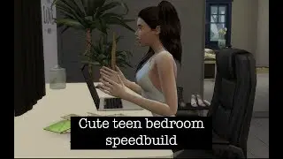 Sims  4 teen bedroom speed build