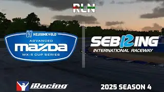 Advanced Mazda MX-5 Cup by Heusinkveld | iRacing 2025 Season 4 | Race 12/12 - Sebring (Club Layout)