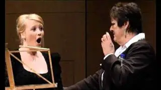 2010: MasterClass. Lisa Gasteen AO and accompanist David Harper with IFAC ASC Finalists.