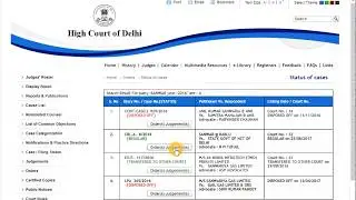 Find order copy and case status from Delhi high court website