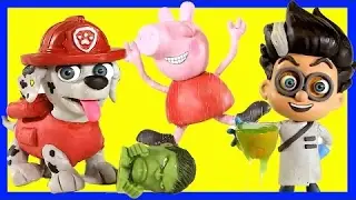 Paw Patrol Trolls Movie Stop Motion - Frozen Elsa, Spiderman, Bergens Chef Play-Doh Claymation