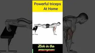 Build triceps at home | triceps workout at home | build arms at home | FITNESS SERIES 2.0 |