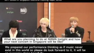 2011 MAMA welcome meeting_Super Junior