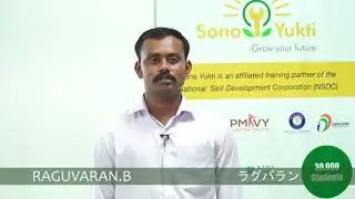 Raghuvaran B. talks in Japanese his experience of the training by Sona Yukti Under The Sona Group