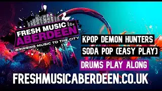 KPop Demon Hunters - Soda Pop (EASY PLAY) || Drum Play Along TAB