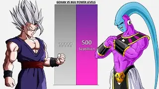 Gohan VS Majin Buu POWER LEVELS - DBZ/DBGT/DBS