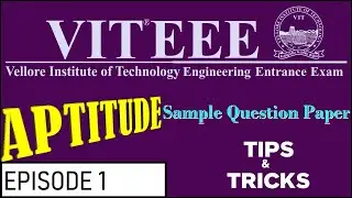 VITEEE Sample Questions | Aptitude | Detailed Solution with Shortcuts | Coding and Decoding | Series