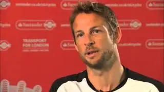 Formula One's Jenson Button talks races, cycling and marriage