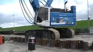 damwand heien sterke kraan liebherr 853