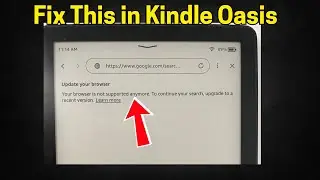 Исправление. Обновите браузер на Kindle Oasis.