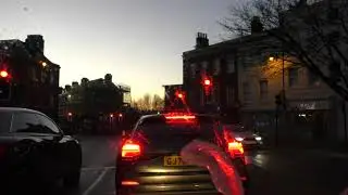 Driving On City Walls Road, College Street, Deansway, Bridge Street & New Road, Worcester, England