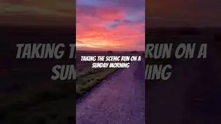 A Sunday morning run into a sunrise 🥹 #mountains #running #fitness #exploring #sunrise