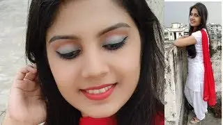 Independence Day Special || Indian Flag inspired eye makeup look & Get up || Sweet Lifestyle ||