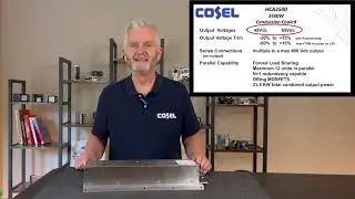 Cosel 3500 watt HCA3500 ac to dc conduction cooled power supply for liquid cold plate cooling