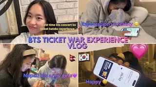 Korea Vlog🇰🇷|| BTS Tickets War Experience For The First Time 🇳🇵#btsarmy #koreavlog #btsconcert #bts 