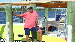 Captain Gordon, Steering the Footloose - Paradise Adventures Team