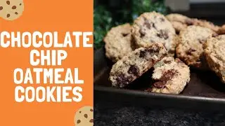 BAKE WITH ME CHOCOLATE CHIP OATMEAL COOKIES How to make BEST cookies at home FAST EASY COOKIE recipe