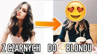 Z CZARNYCH DO BLONDU 😱 METAMORFOZA MOICH WŁOSÓW!
