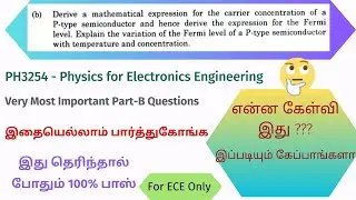 Physics for Electronics Engineering PH3254 Unit-3 Important Questions for ECE |Anna University#exam
