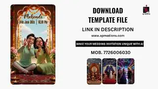 AI 38 | 3D Wedding Invitation Full Video | AI 3D Invitation | 3D Invite | After Effects Template