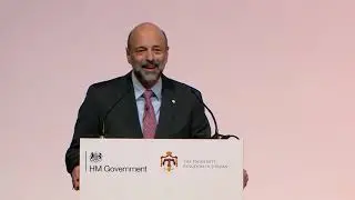 PM Dr.Omar Razzaz during London Initiative 2019 closing session