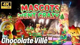 Mascots Went CRAZY at This Christmas Dance Party 🎄💃  Chocolate Ville Bangkok 2025