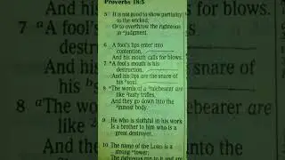 Proverbs 18:6-7 (A Fools Mouth is his Destruction!) JESUS IS LORD