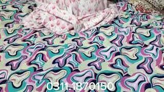 Georgette print 2pc original allover digital imported fabric 1300/
