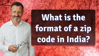 What is the format of a zip code in India?