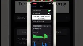 How to turn on clean energy charging