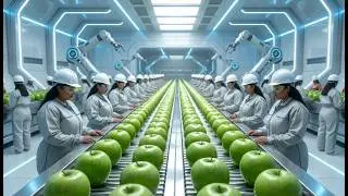 300,000 Tons a Year! Inside the Factory Manufacturing Process of Taiwan&rsquo;s Mega Apple Plant