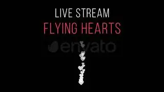 Instagram Live Stream Flying Hearts Pack - Stock Video