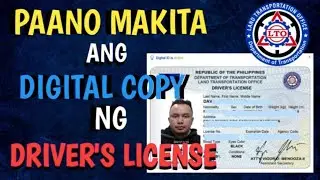 PAANO MAKITA ANG DIGITAL COPY NG DRIVER'S LICENSE SA LTO PORTAL | LTO PORTAL ACCOUNT REGISTRATION