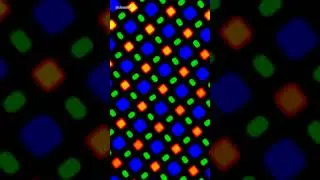 Экран смартфона под микроскопом (фильтр синего света)