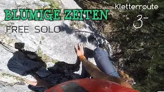 Kletterroute BLUMIGE ZEITEN (3-) Free Solo (20 m) - WALHAL - WANDL