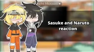 Sasuke and Naruto reaction | SASUNARU | {1/1} #gacha #sasunaru 