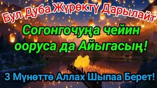 АЛЛАХТЫН ИЗНИ МЕНЕН ШЫПAA! Пайгамбардын 3 Мүнөттүк Дубасы – Кепил Айыгуу!🤲
