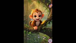 This Baby Monkey&rsquo;s Cute Laugh Will Melt Your Heart 🐒✨#shortvideo #money#cartoon ❤️
