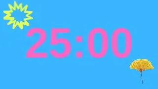 25 Minutes Timer | 25 Minutes Countdown | Countdown Time | Simple Timer
