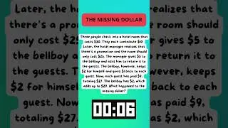 Where Did the Dollar Go? Test Your Logic! 🤔 #maths #riddles