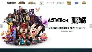 Activision Blizzard Q2 2020 Earnings Call - $ATVI Sold Earnings with new Games Announced